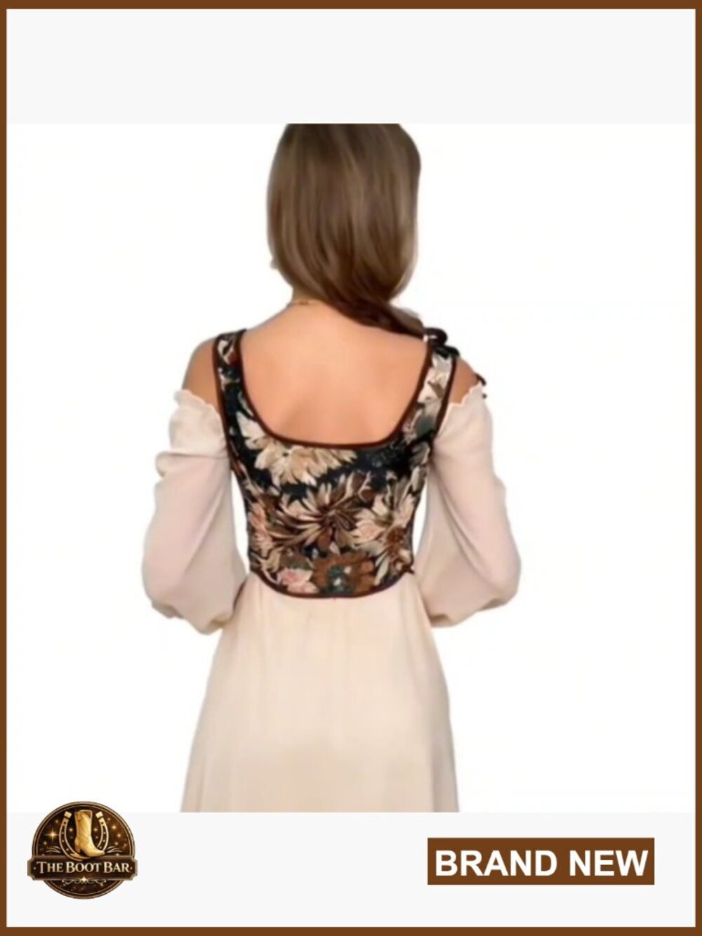 Vintage Renaissance Corset Top Lace Up Boned Bustier Shapewear Size Large - Picture 7 of 7